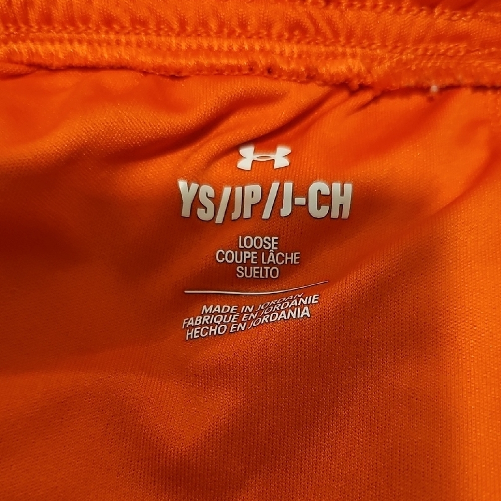 Under Armour Kids Bright Orange Shorts - Picture 2 of 2